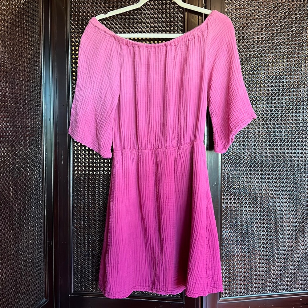 Michael Stars Small pink ombré dress on or off the shoulder
